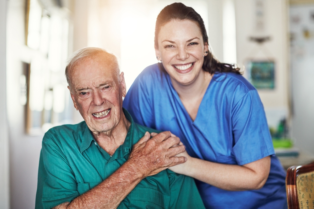 Senior,,Happy,Man,And,Portrait,With,Caregiver,For,Elderly,Care, What Is Senior Home Care and How Does It Work?